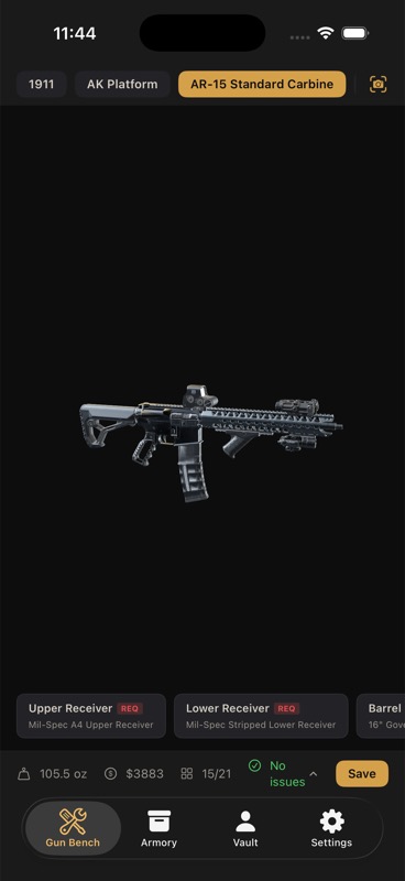 Carbine with ATPIAL-C laser