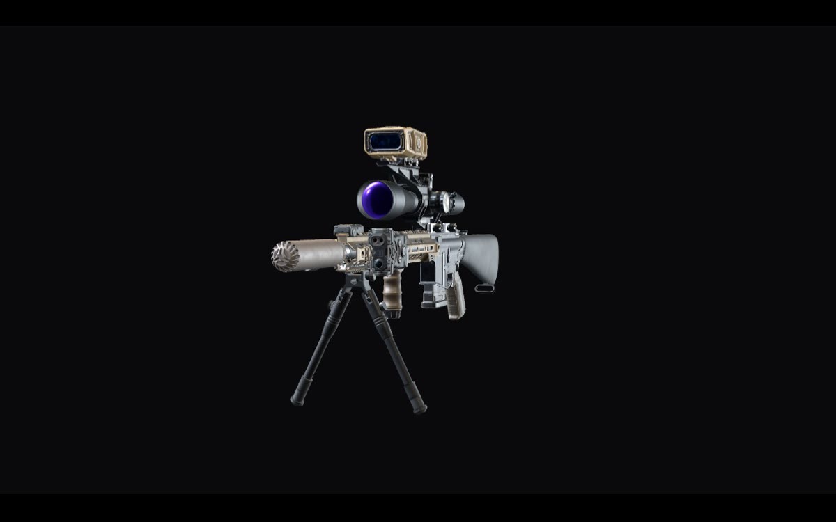 Combat DMR configured on the Gear Guy bench