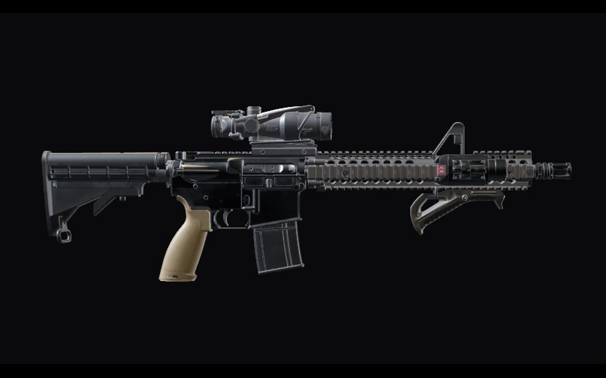 Fixed Front Sight Carbine configured on the Gear Guy bench